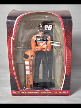 Tony Stewart Orange & Black Racing Driver Holiday Ornament